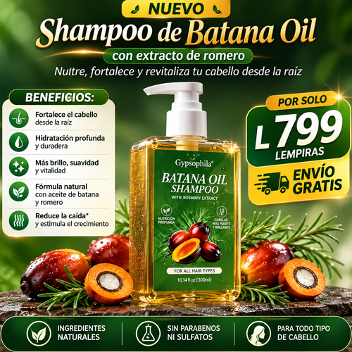 🌿 BATANA OIL SHAMPOO Fortalece, nutre y revitaliza tu cabello desde la raíz