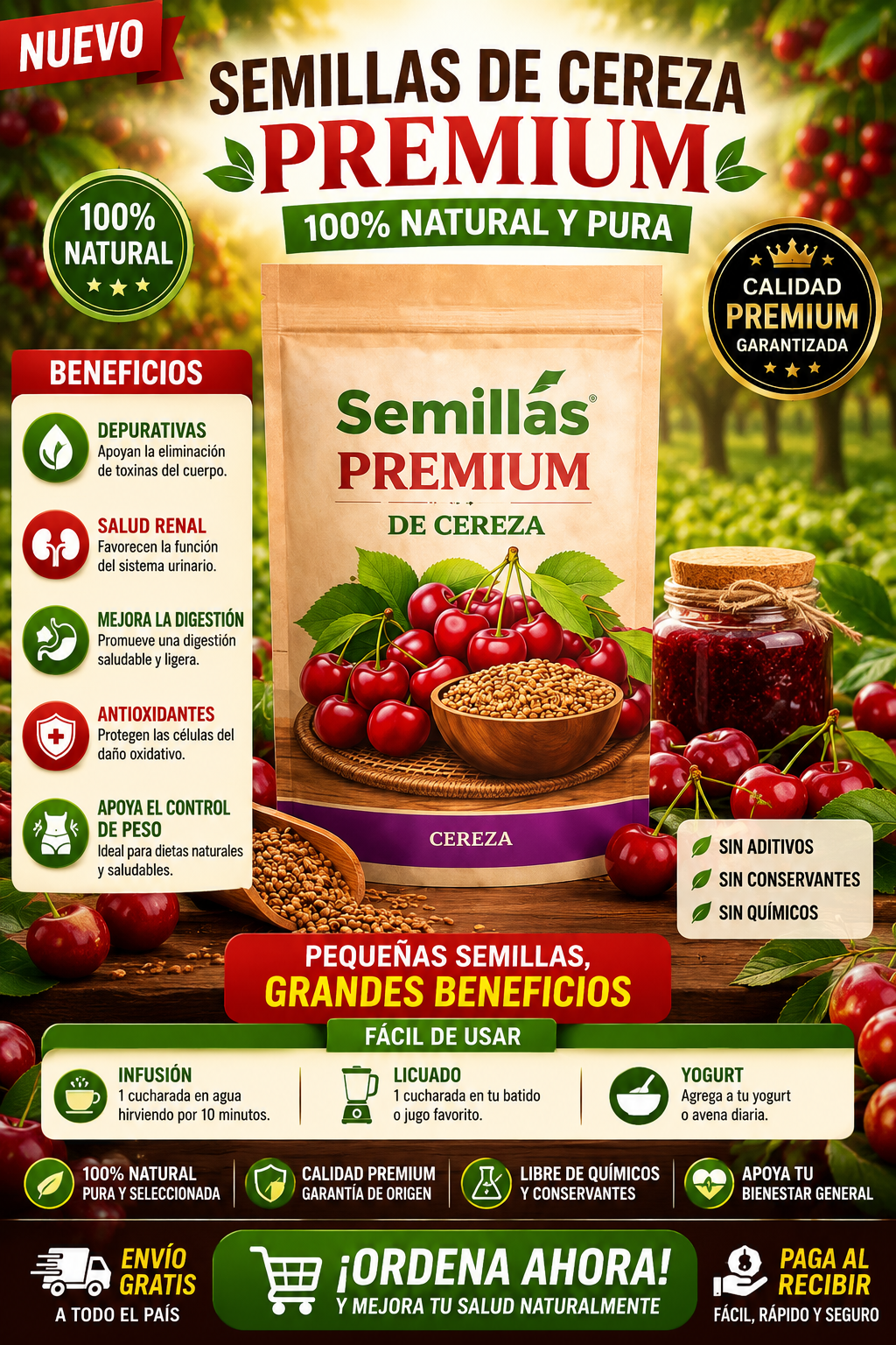 🍒 SEMILLAS DE CEREZA PREMIUM 🍒