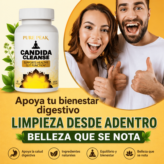 candida cleanse 60 cap - limpieza intestinal -equilibrio natural