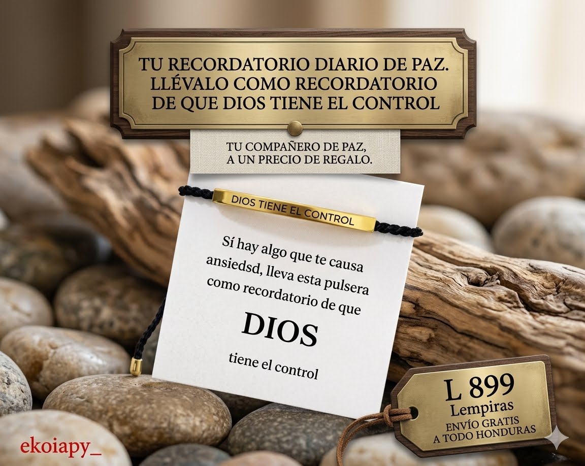¿Sientes ansiedad o estrés? Lleva contigo el recordatorio de que DIOS Tiene El Control.