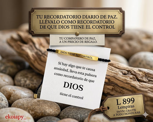 ¿Sientes ansiedad o estrés? Lleva contigo el recordatorio de que DIOS Tiene El Control.