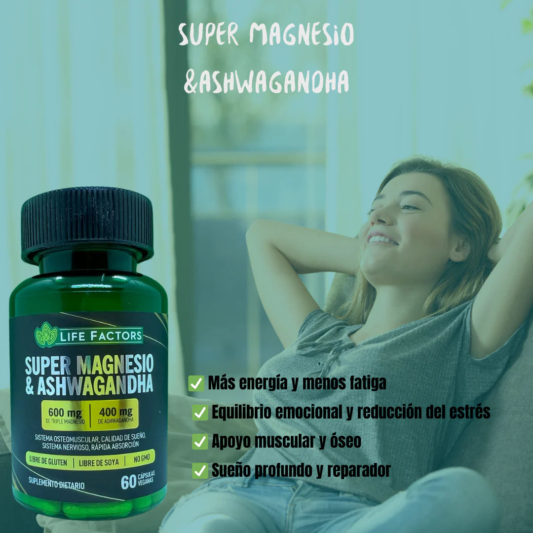 Super Magnesio De Relajación y Energía Natural